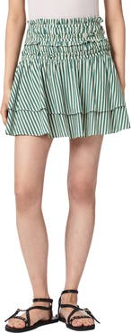 AllSaints Kali Stripe Miniskirt