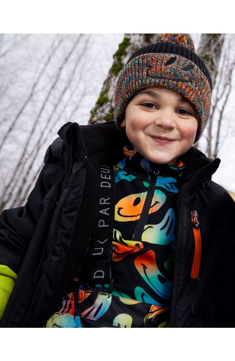 Deux par Deux Boy Two-Piece Thermal Underwear Set, Main, color, Smiley Face Boy