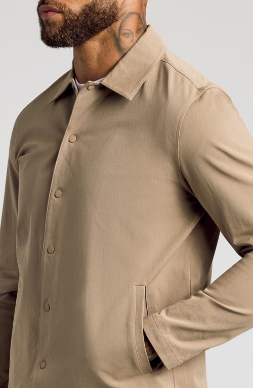 True Classic Water Repellent Coach's Jacket In Brown