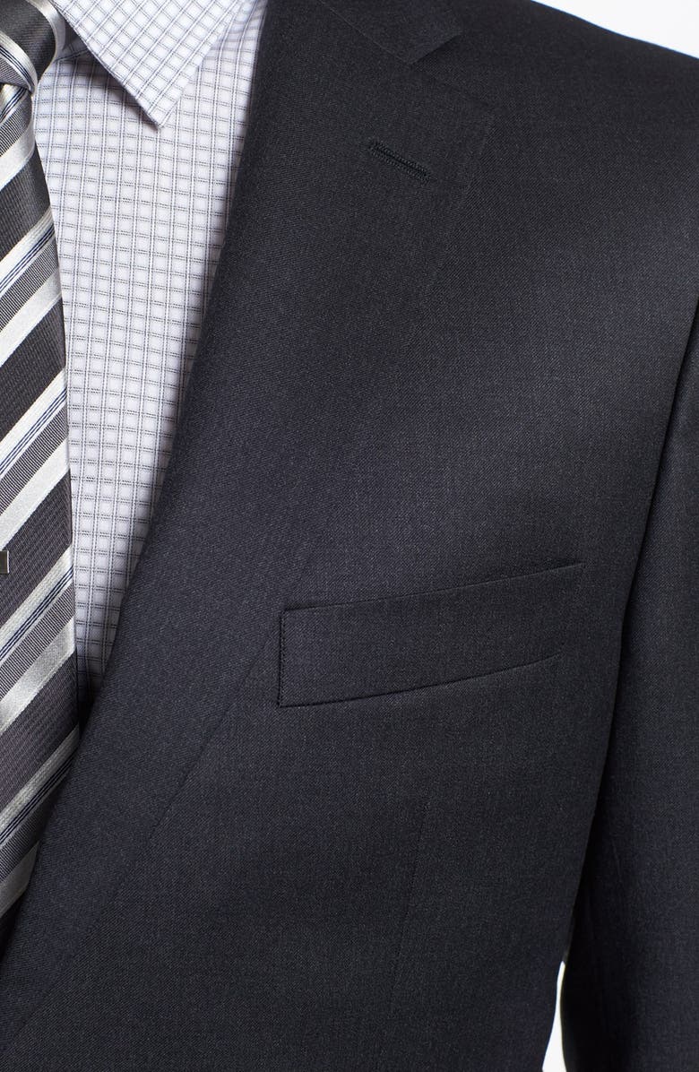 BOSS 'Pasolini/Movie' Classic Fit Charcoal Wool Suit, Alternate, color,