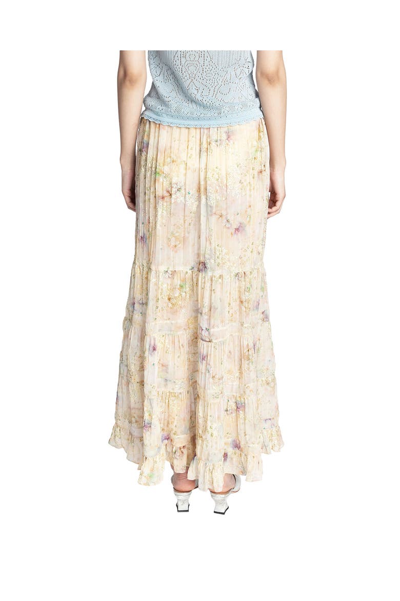 Oasis Blooms Tiered Skirt, Alternate, color, CORN MULTI