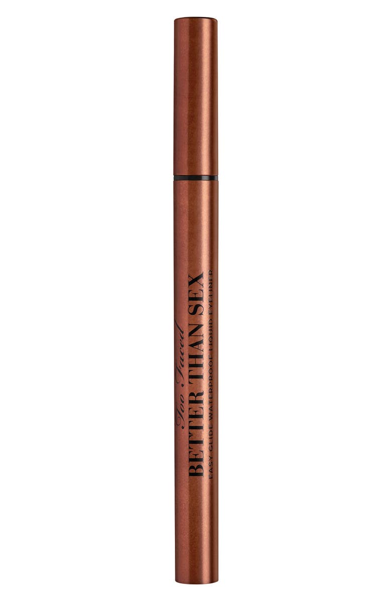 Too Faced Better Than Sex Waterproof Liquid Eyeliner, Alternate, color, Chocolate Brown