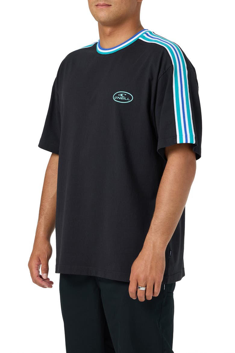 Wave Cult Graphic Tee, Alternate, color, BLACK