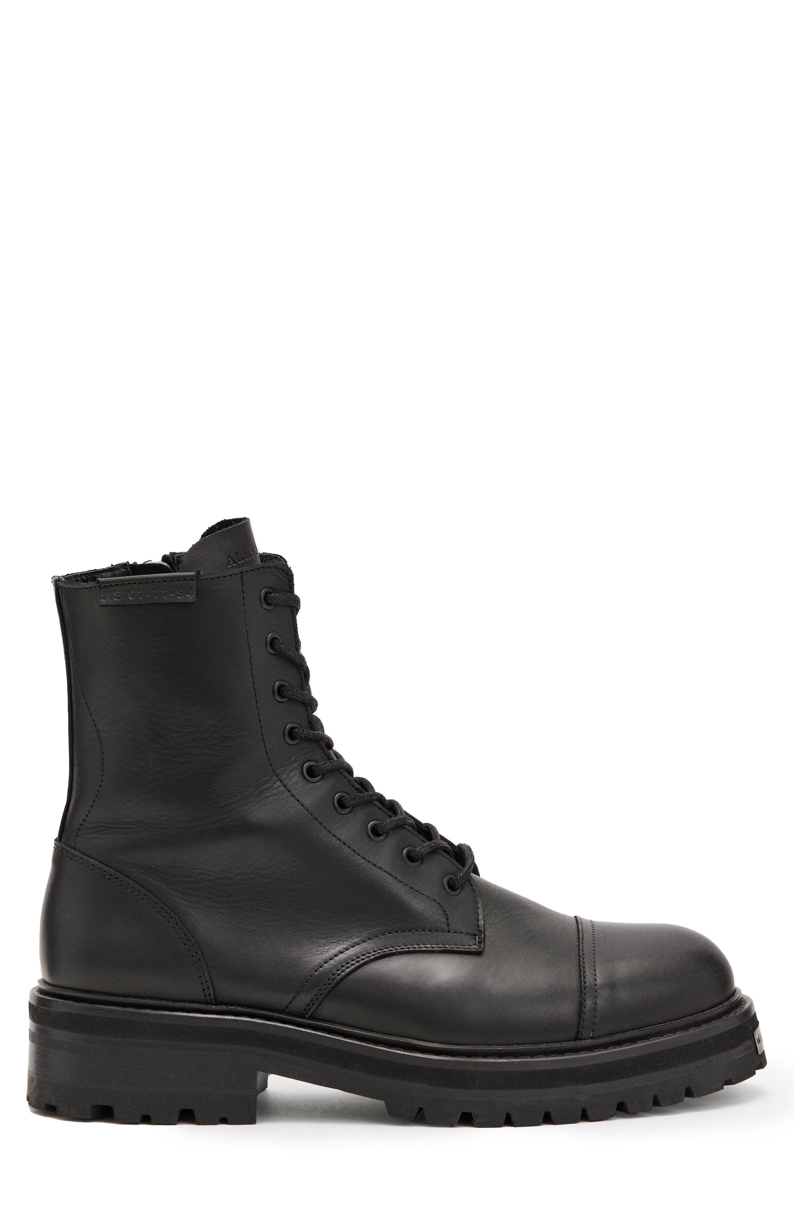 AllSaints Hank Lugged Zip Boot, Alternate, color, 