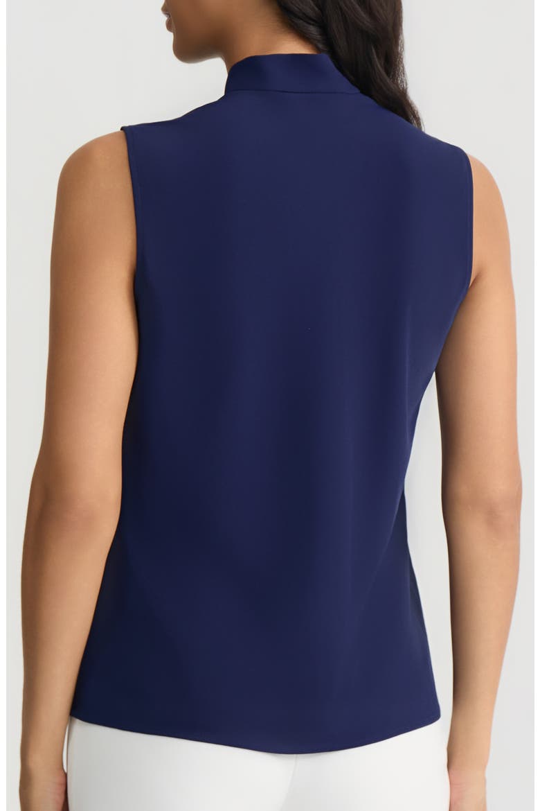 Sleeveless Tie Front Top, Alternate, color, KASPER NAVY