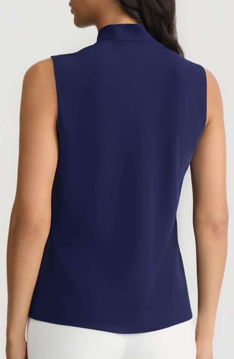 KASPER Sleeveless Tie Front Top, Alternate, color, Kasper Navy