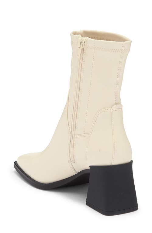 Steve Madden Vallie Square Toe Bootie In Neutral