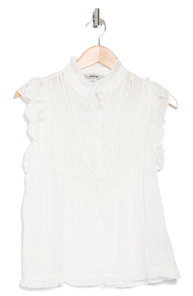 JASON WU Ruffle Sleeveless Top, Alternate, color,
