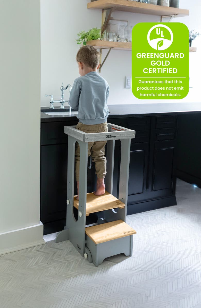 Little Partners Explore 'N Store<sup>®</sup> Learning Tower, Alternate, color, Silver Drop With Natural