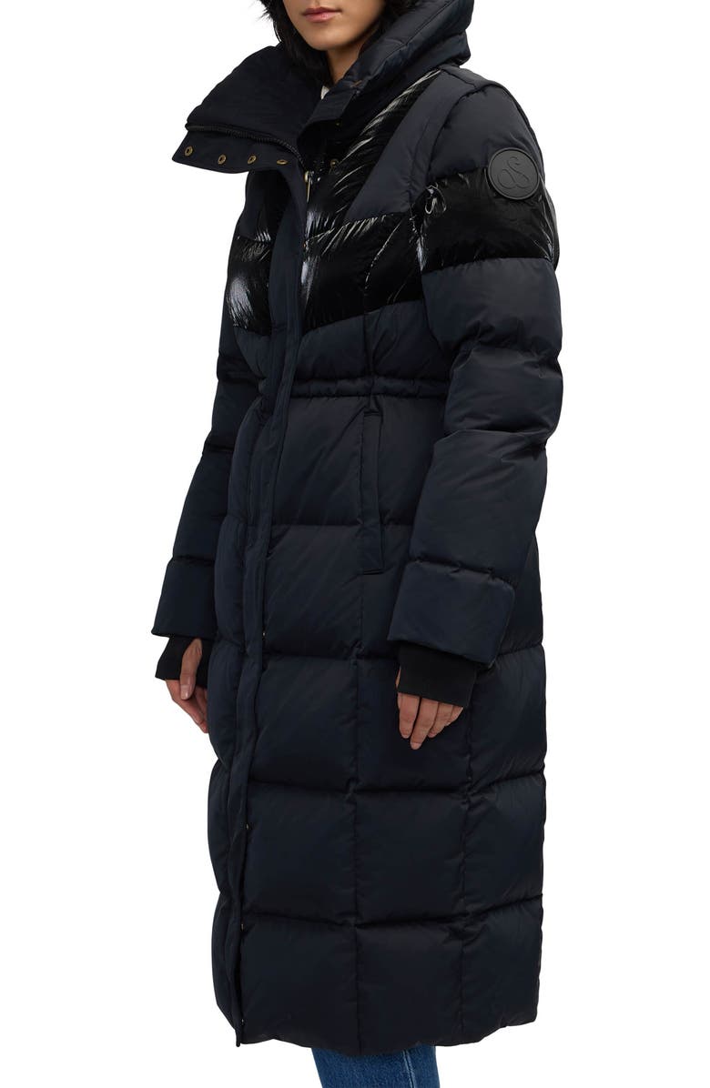 Scotch & Soda Kaatye Core Fit Water Repellent Maxi Puffer Coat, Alternate, color, Black