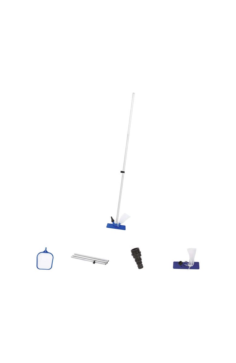 Flowclear Bestway Flowclear Above Ground Pool Maintenance Kit | Features Vacuum and Leaf Skimmer Heads, Alternate, color, 