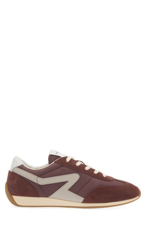 Rag & Bone Retro Runner Womens Two Tone Man Made Casual And Fashion Sneakers In Grape