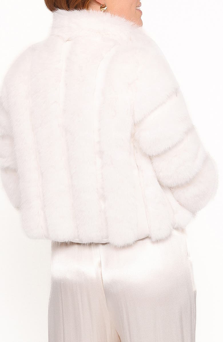 Petal & Pup Velma Faux Fur Channel Jacket, Alternate, color, Cream