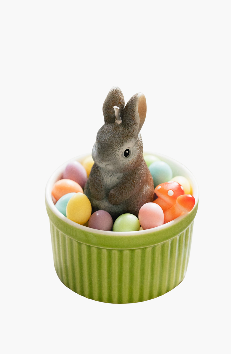 Southlake gifts Easter Bunny Candle, Main, color, Gray Rabbit / Pastels
