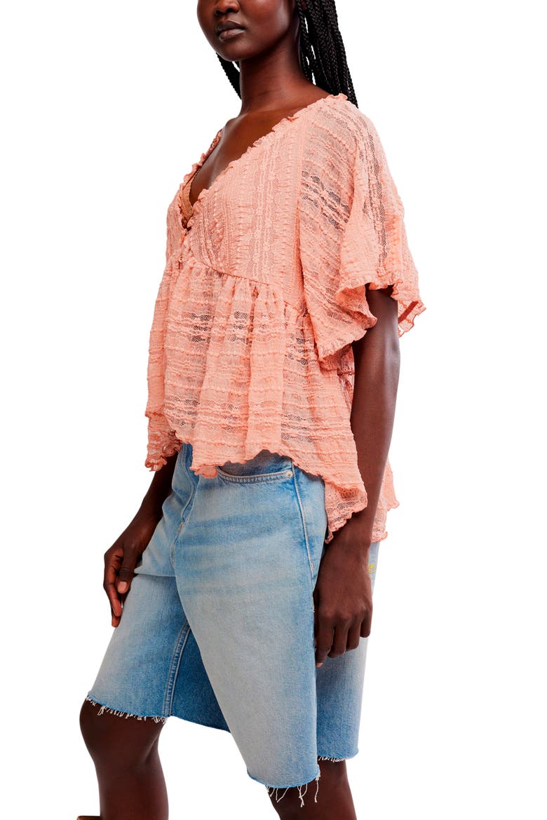 In Your Dreams Lace Top, Alternate, color, CORAL KISS