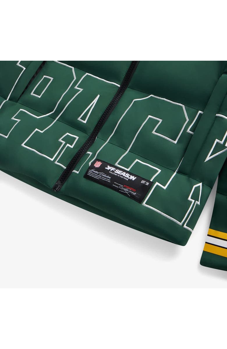 Off Season Unisex Green Green Bay Packers Team Puffer Jacket, Alternate, color, Green