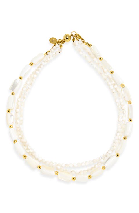 Freshwater Pearl Three Strand Necklace