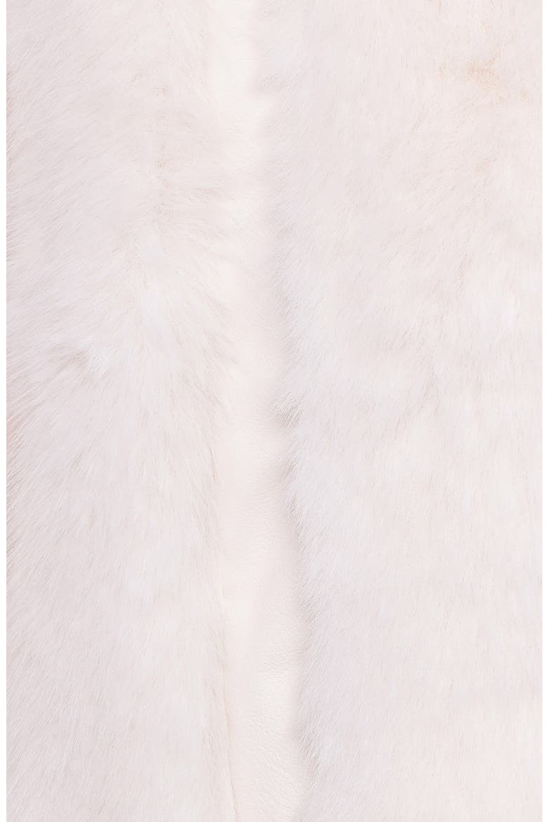 Velma Faux Fur Channel Jacket, Alternate, color, CREAM