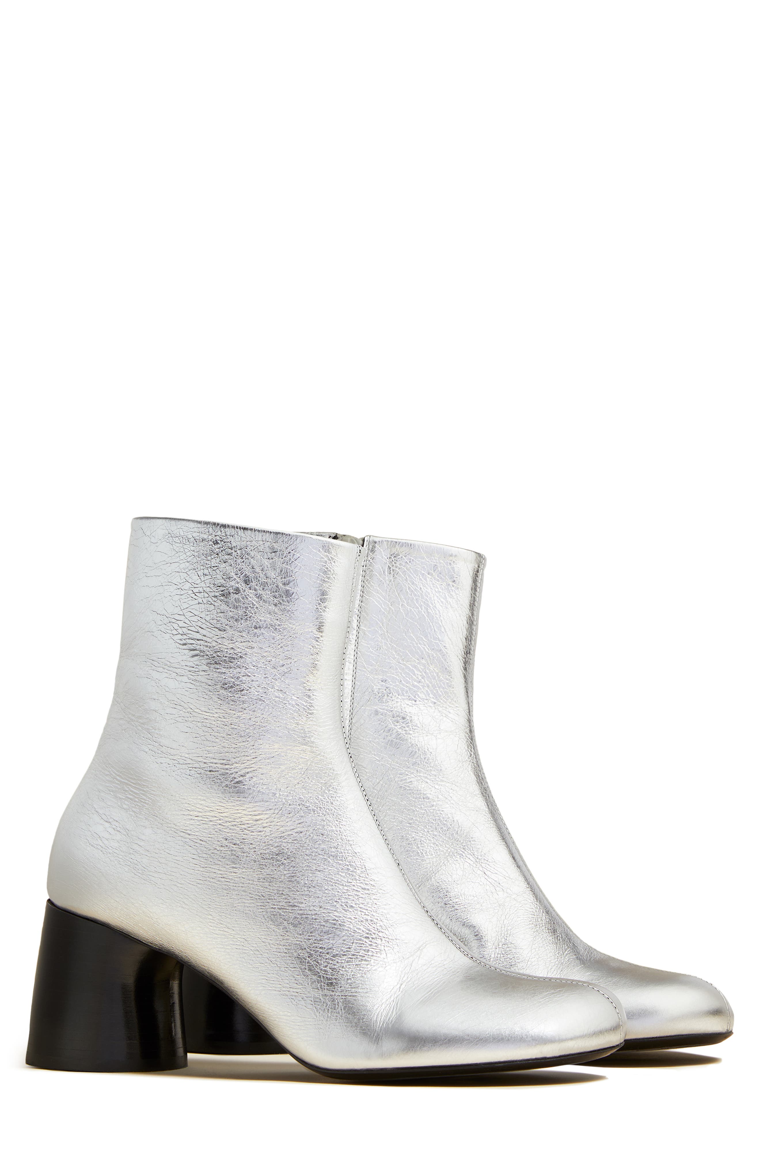 Khaite Admiral Metallic Ankle Boot, Main, color, 