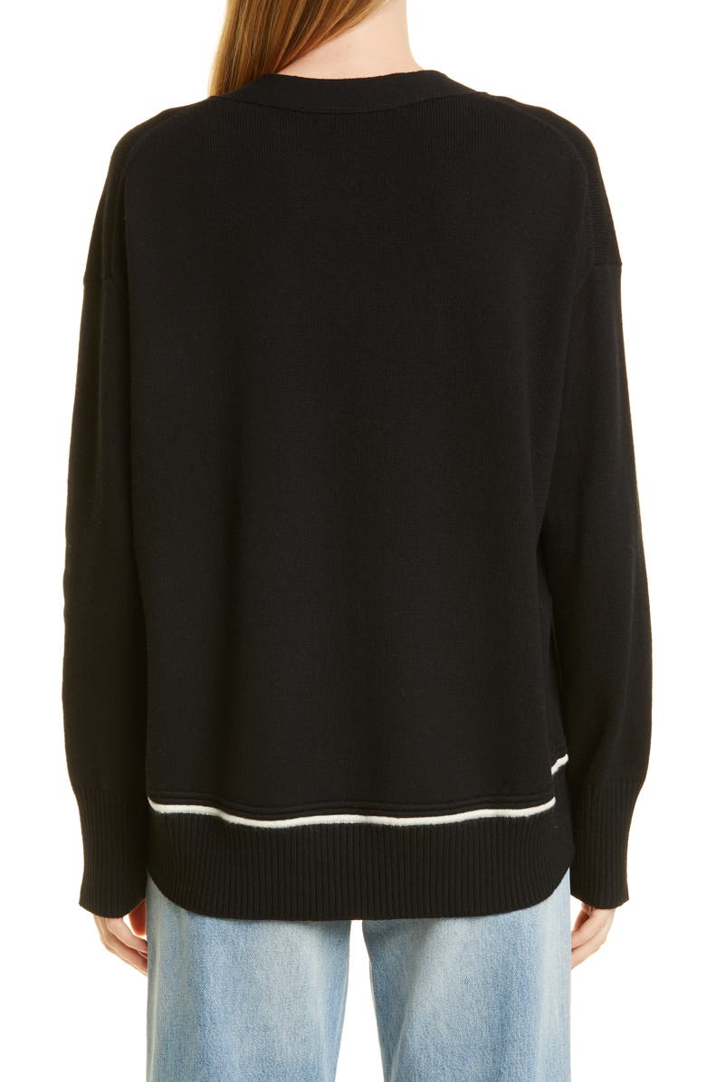 Nordstrom Signature V-Neck Cashmere & Cotton Cardigan, Alternate, color,