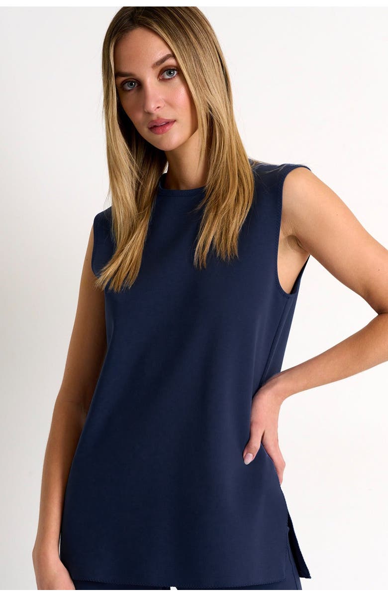 SHAN Elegant Sleeveless Top, Main, color, Navy