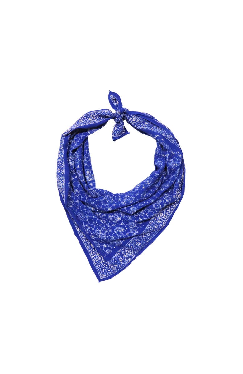 Kasih Co-op Hand Dyed Batik Bandana, Alternate, color, Boulder Blue