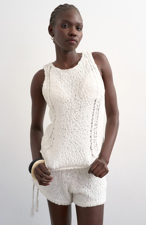 Knitted Pointelle Vest