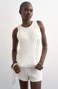 Topshop Knitted Pointelle Vest