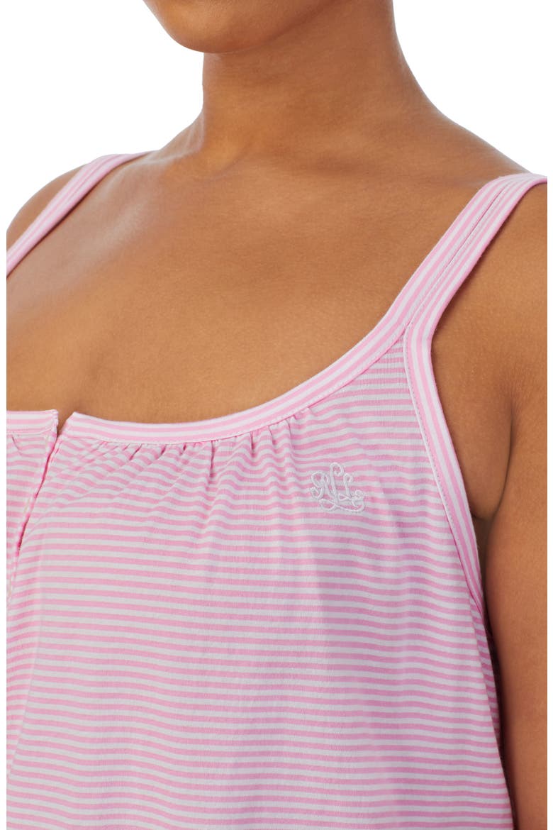 Double Strap Nightgown, Alternate, color, PINK STRIPE