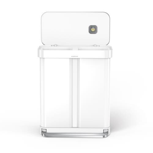 SIMPLEHUMAN SIMPLEHUMAN 58L RECYCLER RECTANGULAR STEP CAN 