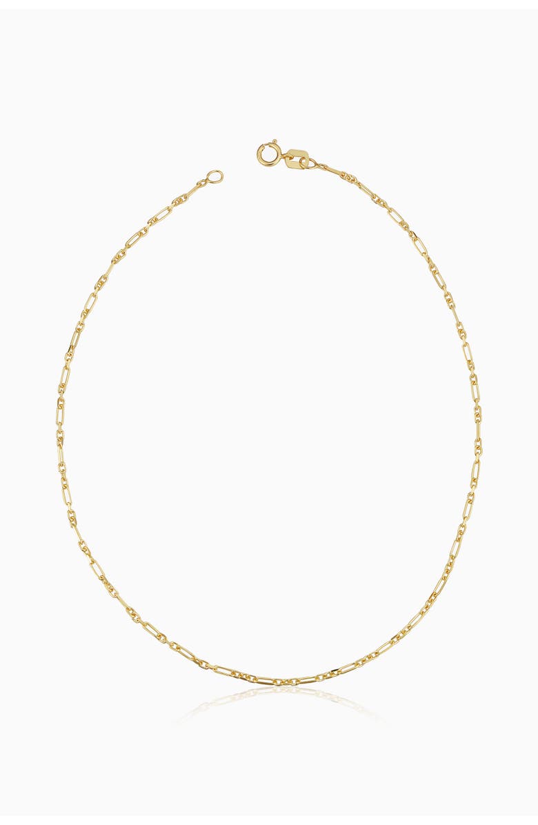 Oradina 14K Yellow Gold All You Need Anklet, Main, color, Yellow Gold
