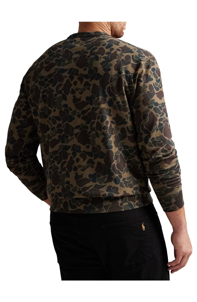Polo Ralph Lauren Big & Tall Camo Double-Knit Sweatshirt, Alternate, color, Outdoorsman Camo