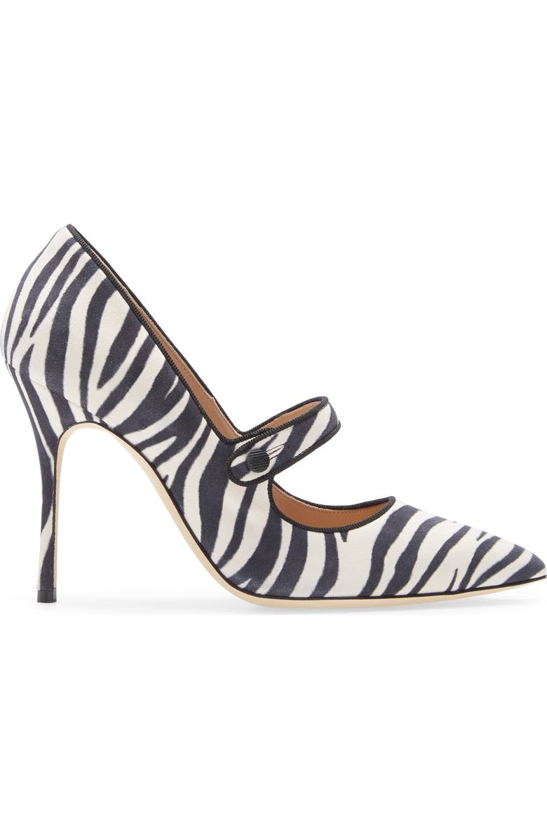 Manolo Blahnik Campari Pointed Toe Mary Jane Pump, Alternate, color,