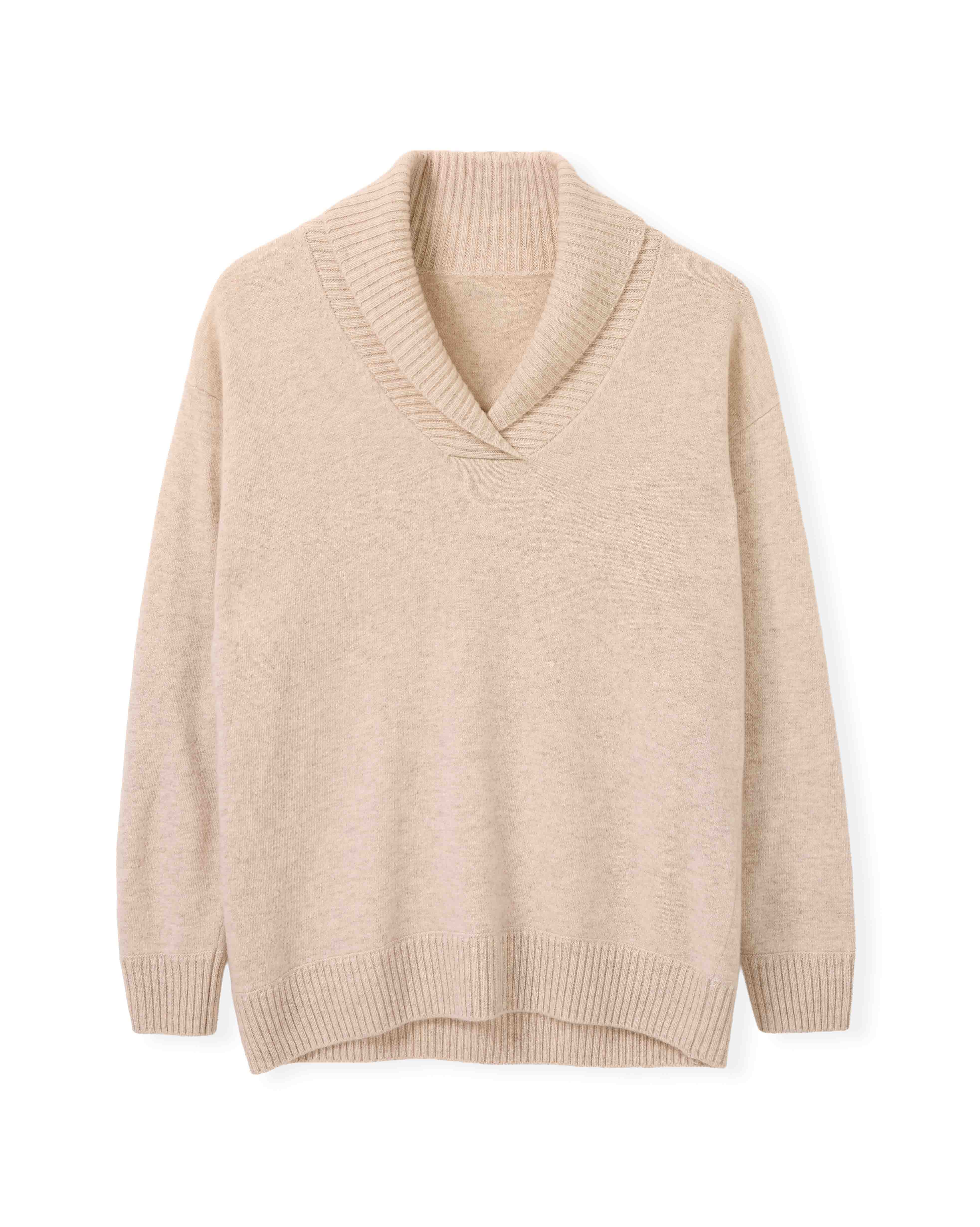 Lambswool Shawl Collar Knitted Jumper - image 2
