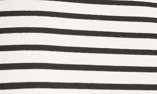 Universal Standard Montauk Breton Stripe Top In Ecru/black Stripe