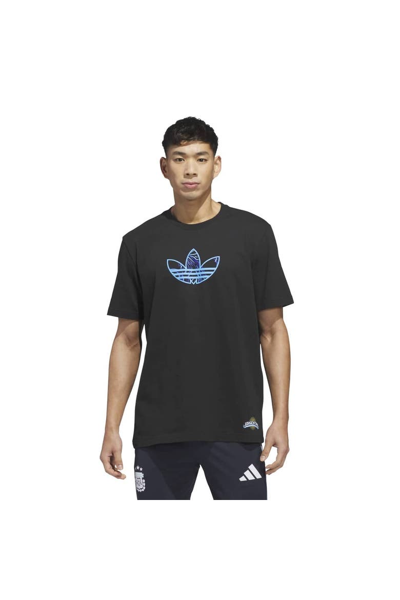 Men's adidas Black Argentina National Team 2026 Away Jersey Hook T-Shirt, Main, color, Black