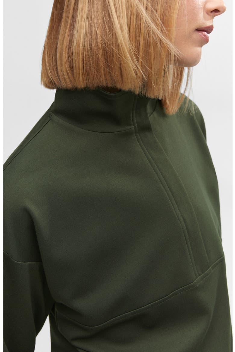 Half Zip Sweatshirt, Alternate, color, KHAKI