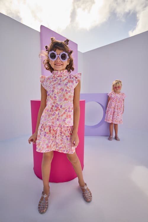 Bisby Kids' Shirred Circle Skirt In Lisle Lavender