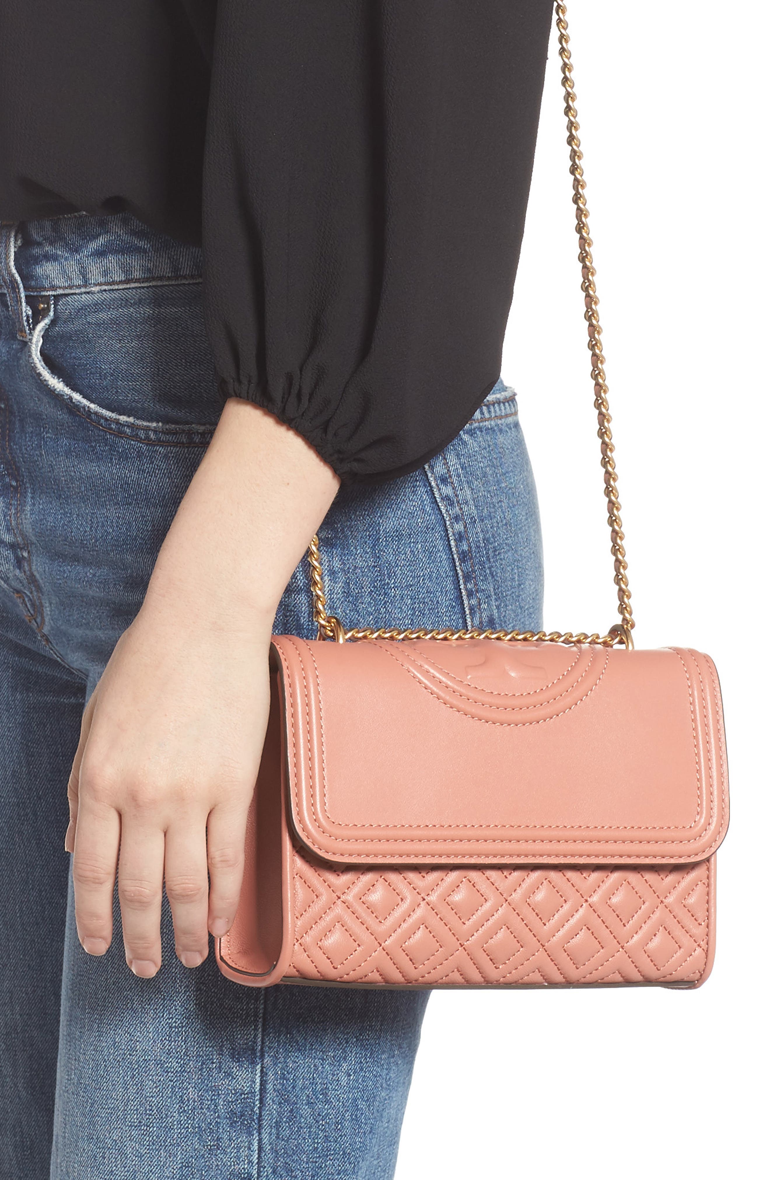 Small Fleming Quilted Lambskin Leather Convertible Shoulder Bag, Alternate, color, TRAMONTO