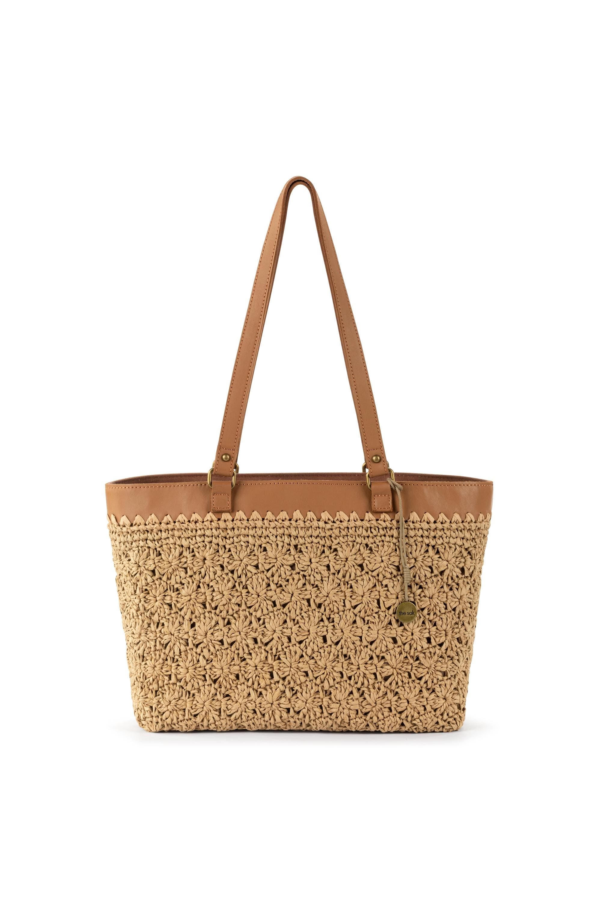 The Sak Metro Tote Bag  - Crochet, Main, color, Natural Primrose Straw