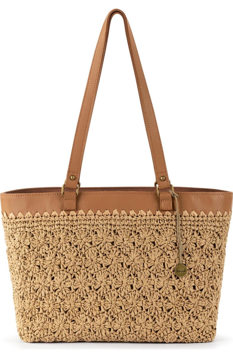 The Sak Metro Tote Bag - Crochet, Main, color, Natural Primrose Straw