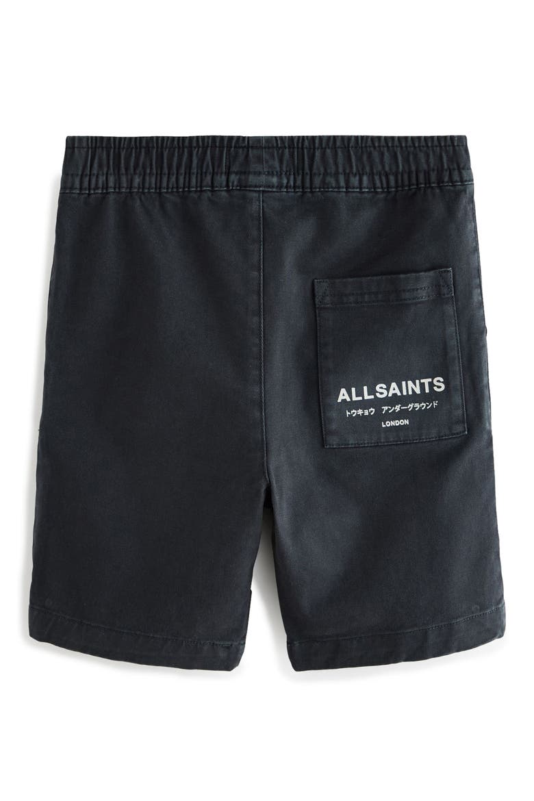Kids' Pull-On Cotton Twill Shorts, Alternate, color, BLACK