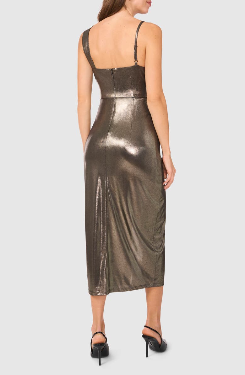 Halogen<sup>®</sup> Twist Front Midi Dress, Alternate, color, 