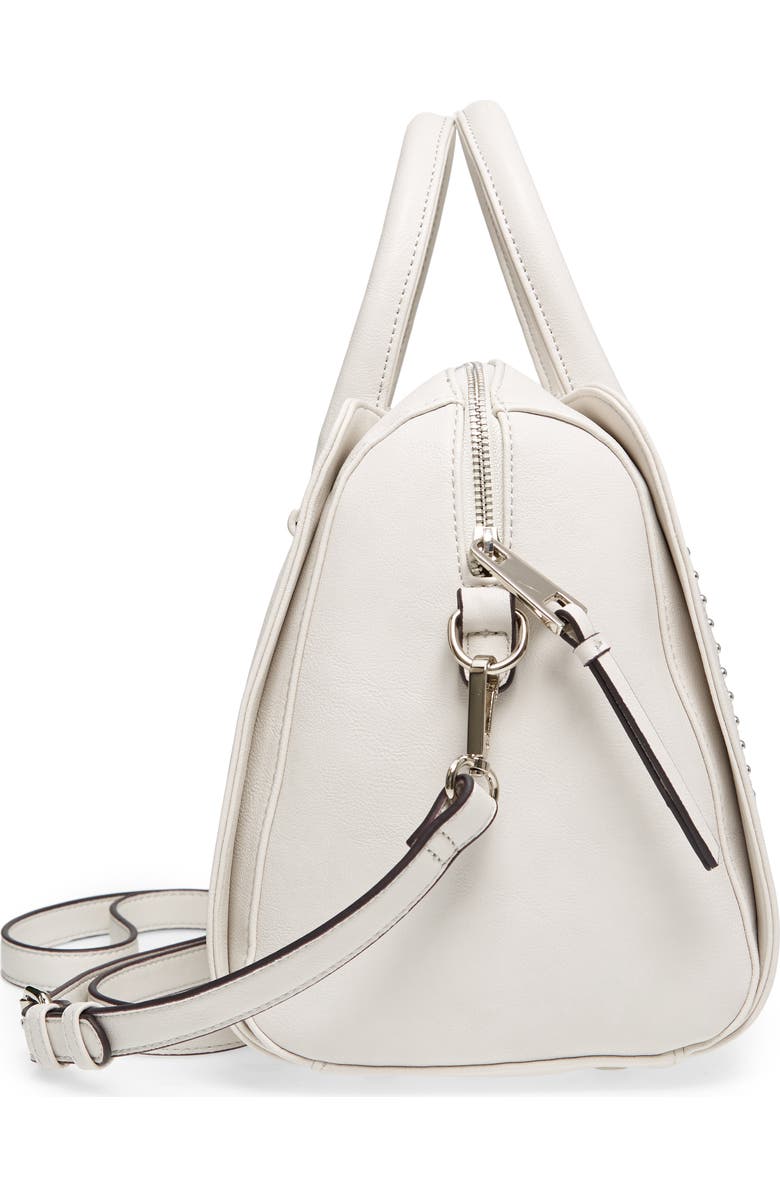 Sole Society Speedy Studded Faux Leather Satchel, Alternate, color,