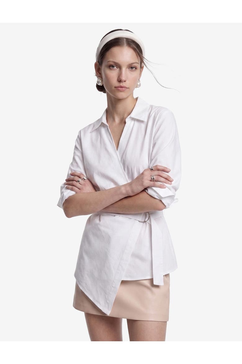 Double Breasted Shirt, Alternate, color, OFF WHITE