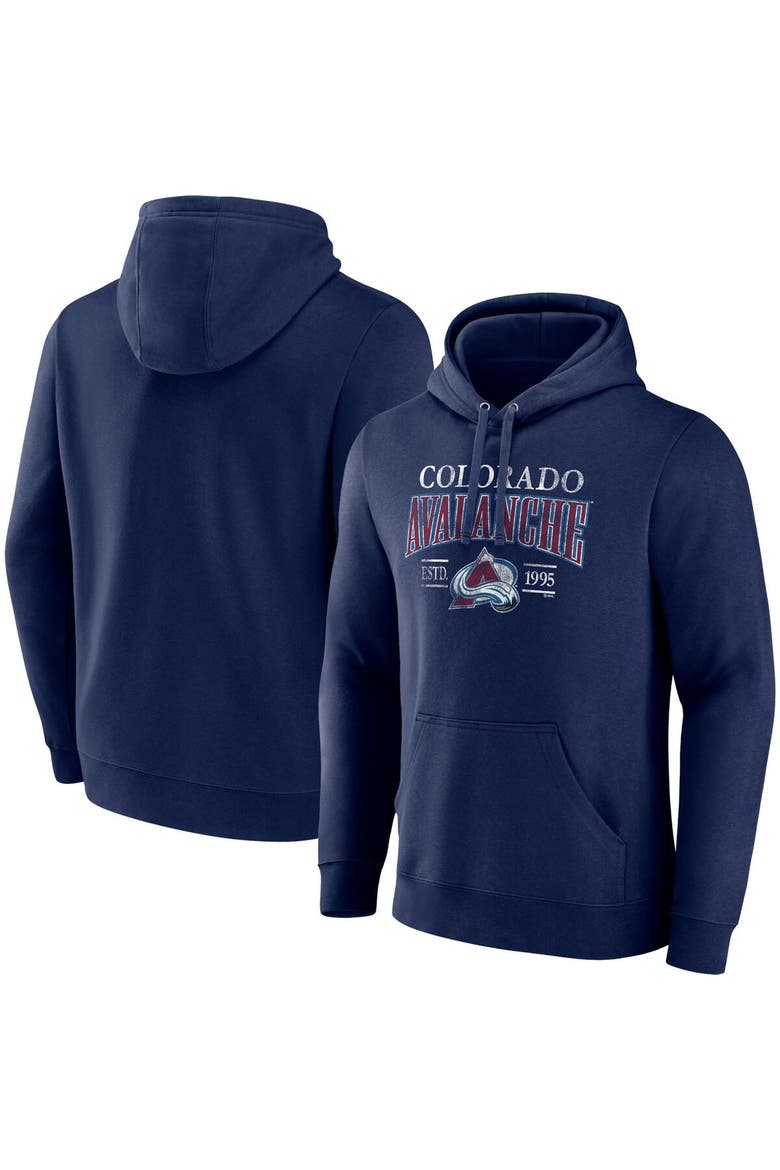 Men's Fanatics Branded Navy Colorado Avalanche Big & Tall Dynasty Pullover Hoodie, Main, color, Navy