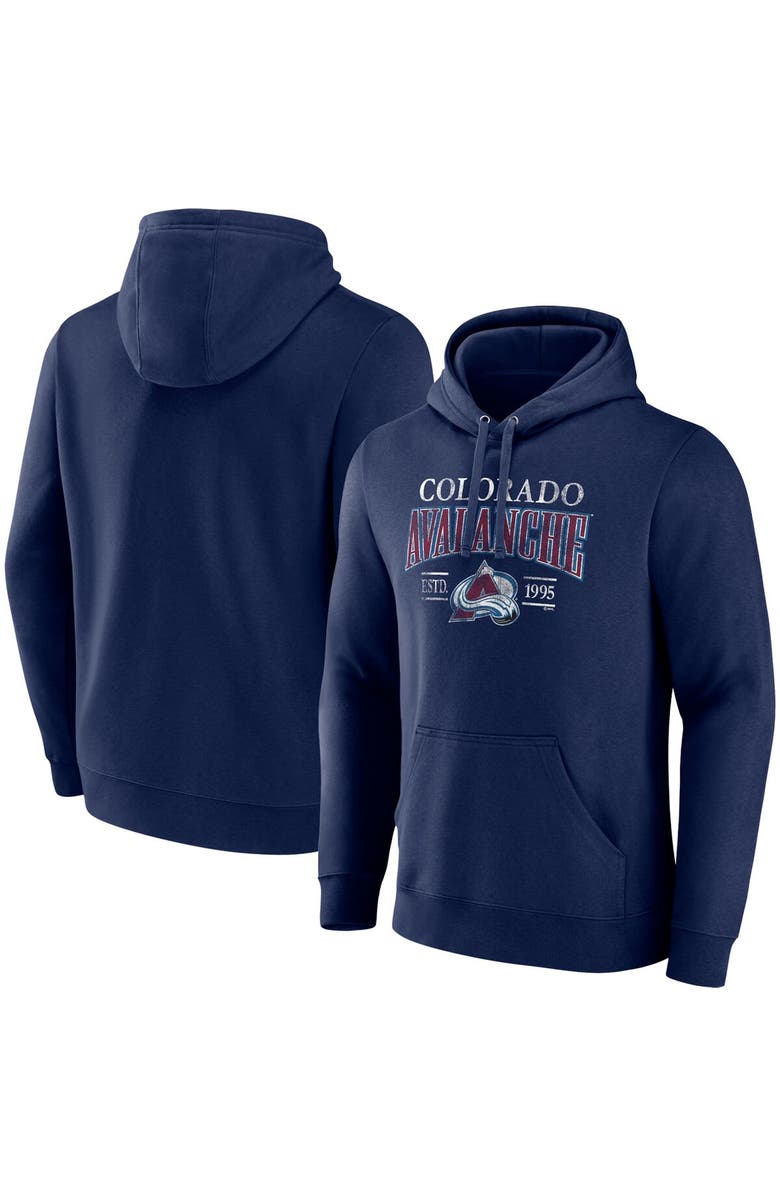 FANATICS Men's Fanatics Branded Navy Colorado Avalanche Big & Tall Dynasty Pullover Hoodie, Main, color, Navy