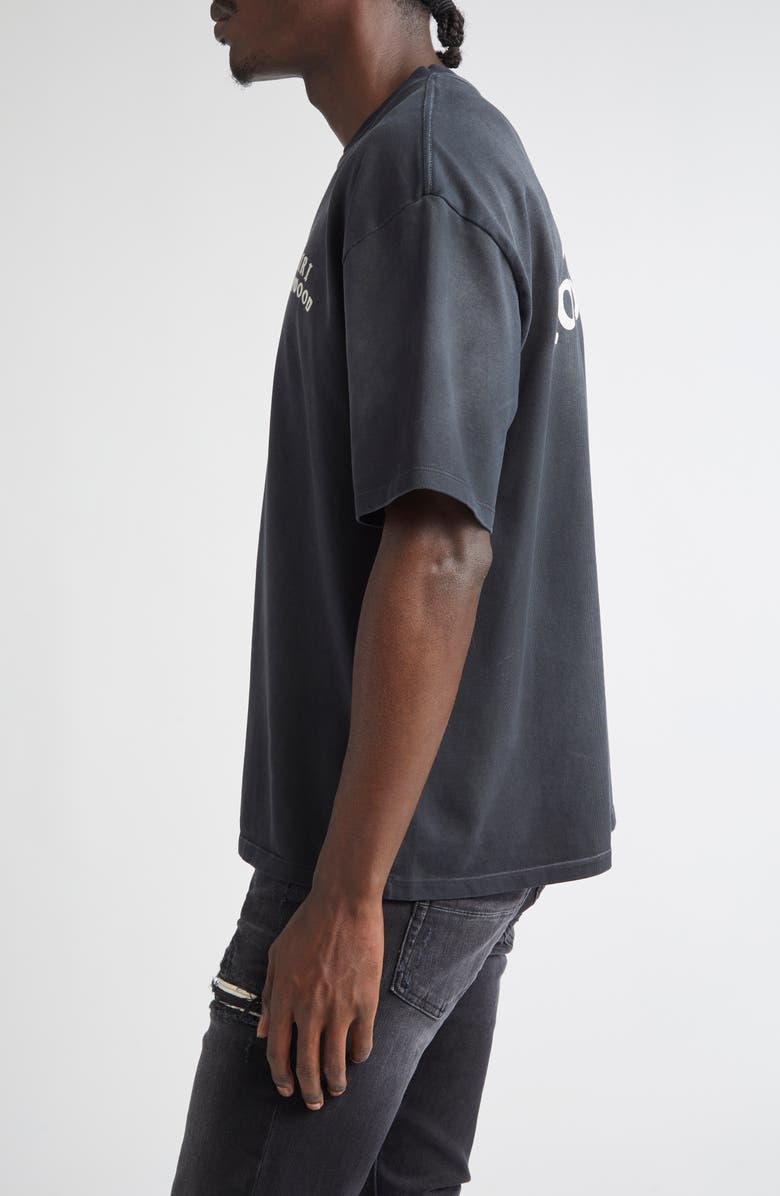 AMIRI Hollywood Oversize Logo Graphic T-Shirt, Alternate, color, Black