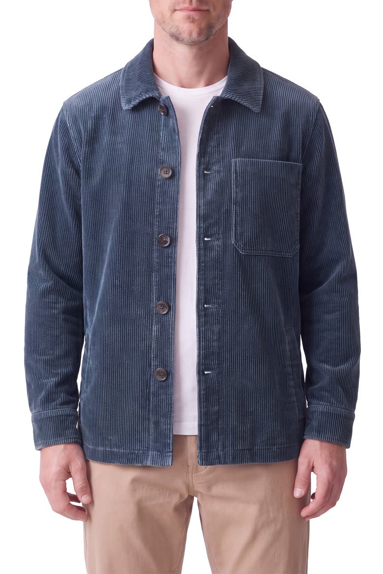 Corduroy Utility Jacket, Alternate, color, WASHED INDIGO