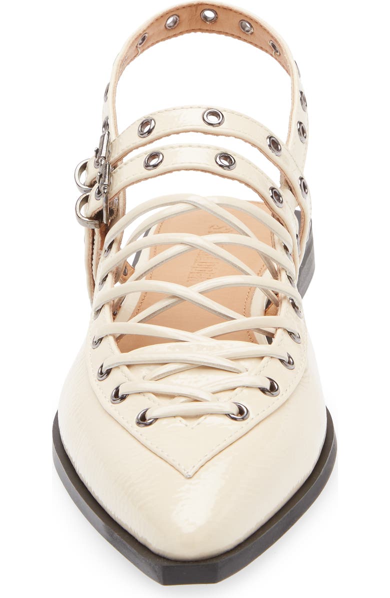 Steve Madden Galanti Slingback Flat, Alternate, color, Bone Patent